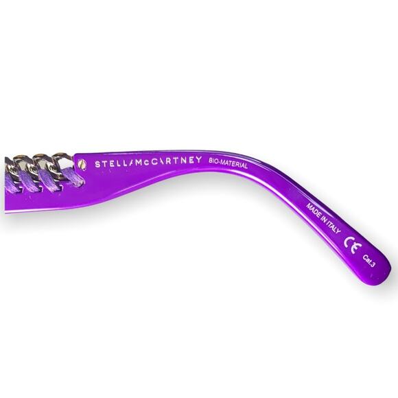 Stella Mccartney Falabella Purple and Silver Sunglasses main image 4